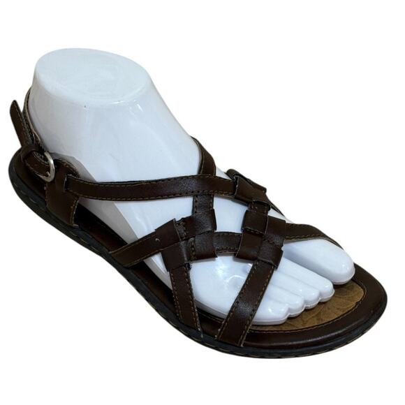 Not For Sale BOC Born Concept Sandals Women‎ 7 Brown Kesia Leather Strappy - Picture 2 of 9